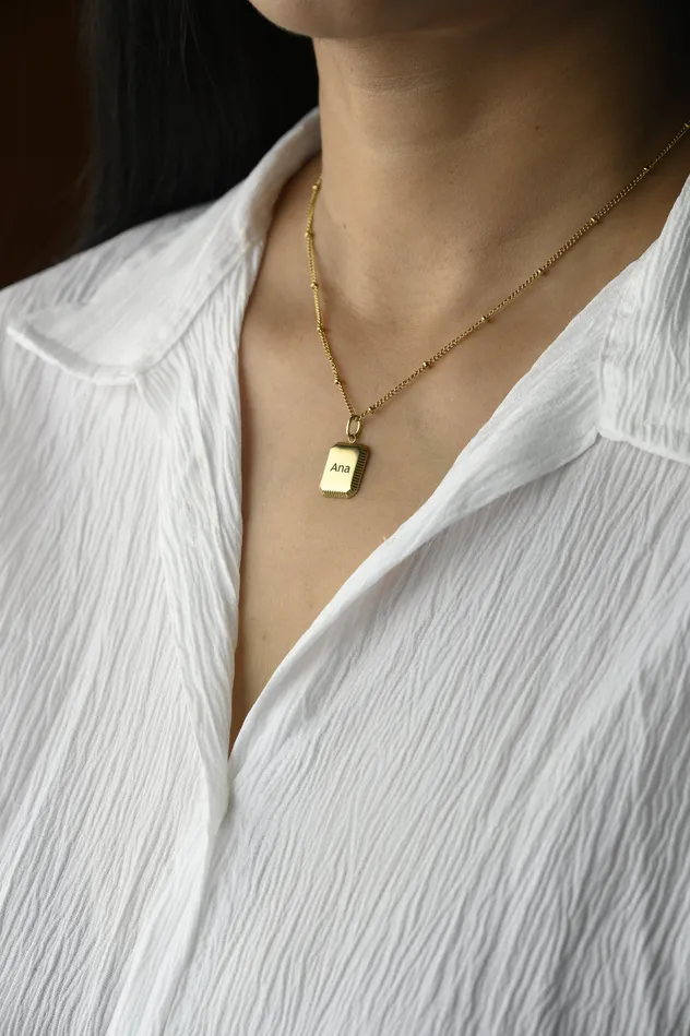 Jewelvers Engraved Necklace for women Necklaces Jewelvers Engraved Necklace for women Necklaces