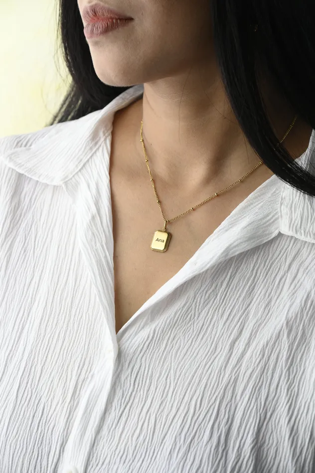 Jewelvers Engraved Necklace for women Necklaces Jewelvers Engraved Necklace for women Necklaces