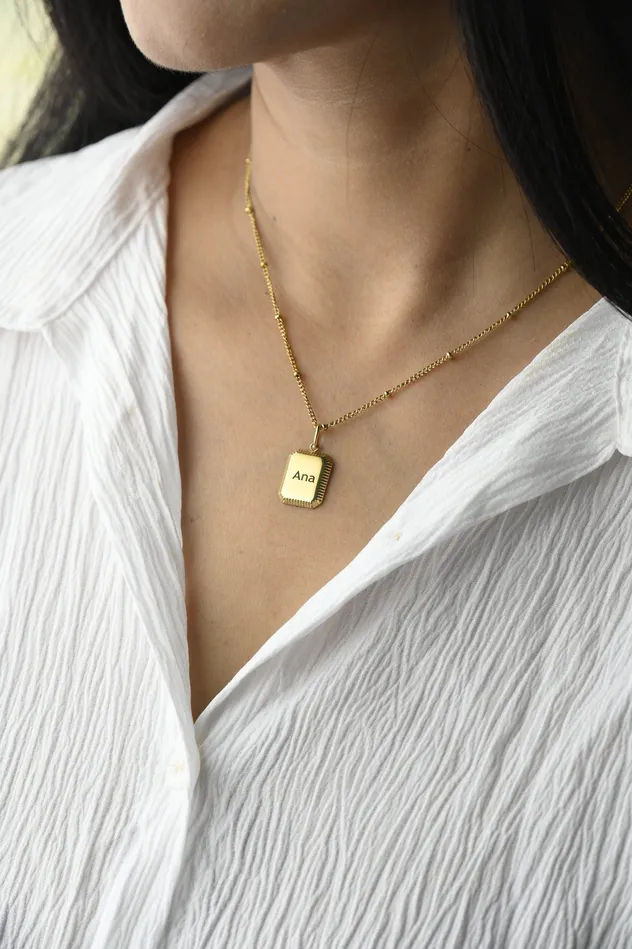 Jewelvers Engraved Necklace for women Necklaces Jewelvers Engraved Necklace for women Necklaces