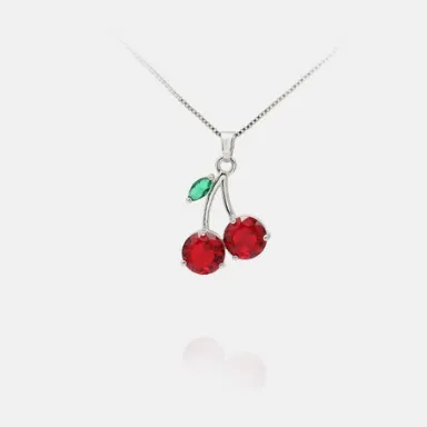 Jewelvers Necklaces 18K GoldFilled Cherry Necklace Jewelvers Necklaces 18K GoldFilled Cherry Necklace