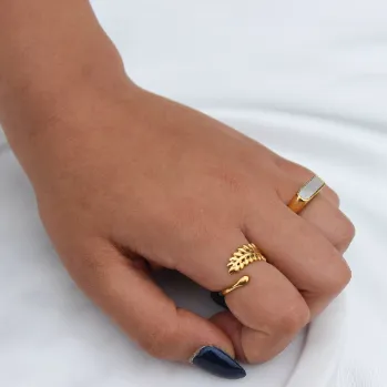 Jewelvers Rings 18K GoldFilled Olive Leaf Ring