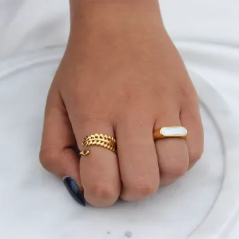Jewelvers Rings 18K GoldFilled Olive Leaf Ring