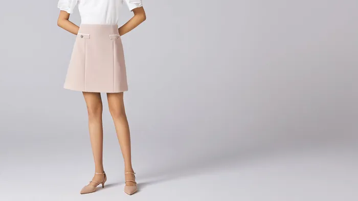 Linen Beige Fiesta Skirt ADEAM Earrings Linen Beige Fiesta Skirt ADEAM Earrings