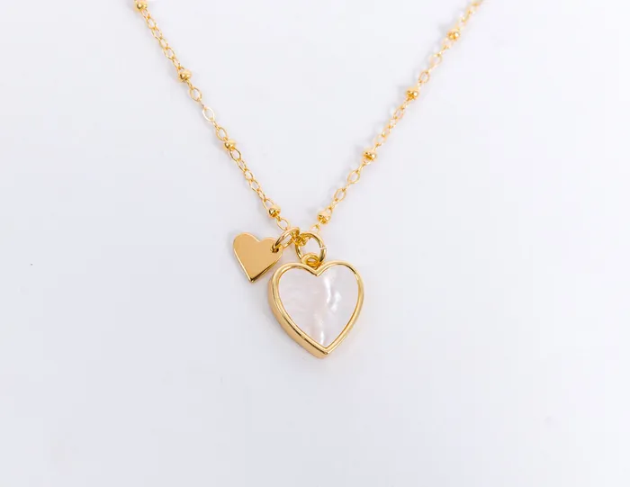 Mini Heart Charm Hey June Charm Necklaces