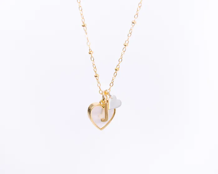 Mini Heart Charm Hey June Charm Necklaces
