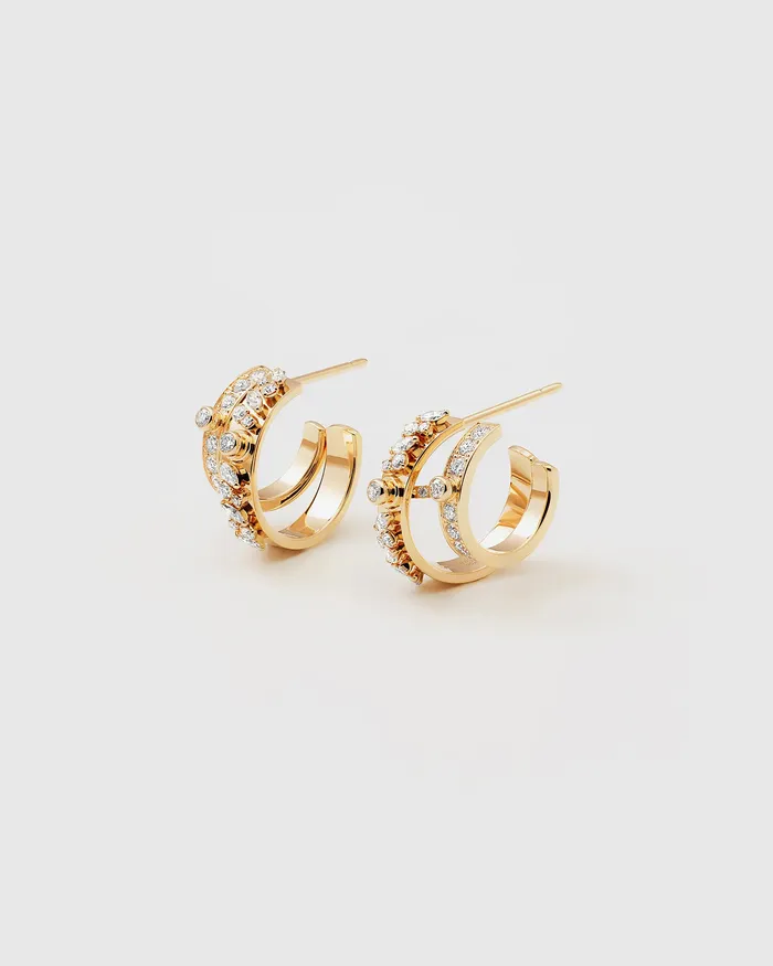 Mood Earrings Under The Stars Mood Hoops in Yellow Gold