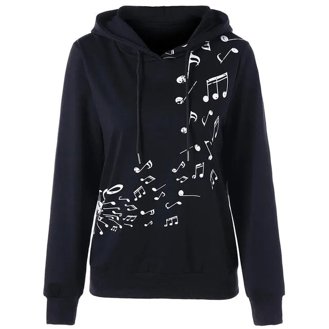 Music Note Hoodie Ladies Clothing Boutique Earrings