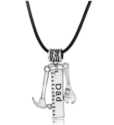 N141 Silver Dad Tools Necklace Alice Necklaces