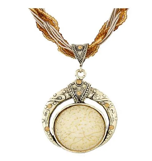 Necklaces 01 N1566 Champagne Bead Ivory Shimmer Gem Necklace with FREE Earrings Necklaces 01 N1566 Champagne Bead Ivory Shimmer Gem Necklace with FREE Earrings