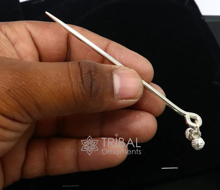 Necklaces 4 inches long handmade solid 925 sterling silver eyeliner stick kajal sticks surma stick fabulous brides vintage style gift su1061 TRIBAL ORNAMENTS