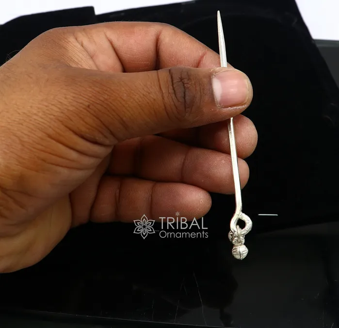 Necklaces 4 inches long handmade solid 925 sterling silver eyeliner stick kajal sticks surma stick fabulous brides vintage style gift su1061 TRIBAL ORNAMENTS