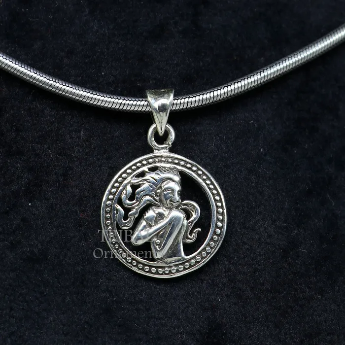 Necklaces 925 sterling silver amazing horoscope zodiac Virgo sign or symbol pendant unique Kanya Rashi symbol pendant best ethnic jewelry nsp572 TRIBAL ORNAMENTS Necklaces 925 sterling silver amazing horoscope zodiac Virgo sign or symbol pendant unique Kanya Rashi symbol pendant best ethnic jewelry nsp572 TRIBAL ORNAMENTS