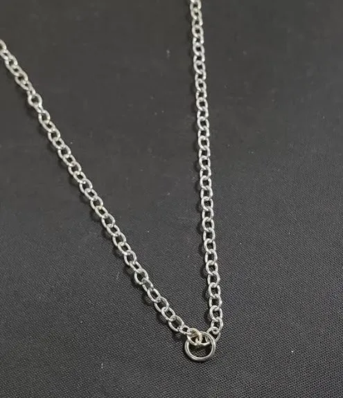 Necklaces alice AZ1222 Silver 19 Fine Chain Necklace with Jump Ring
