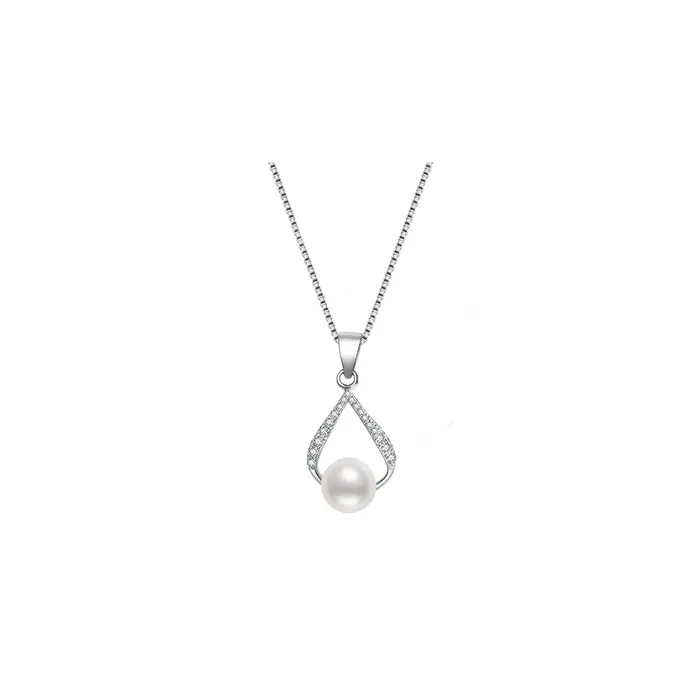 Necklaces Elegant Freshwater Pearl Necklace WN00065 Pearly Lustre