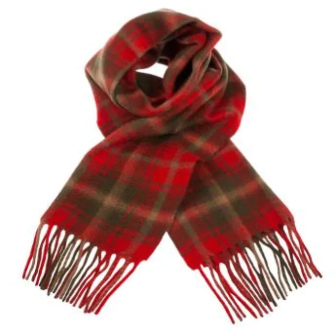 Necklaces Gold Brothers Maple Leaf Tartan Cashmere Scarf