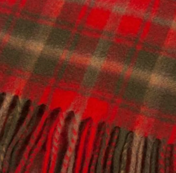 Necklaces Gold Brothers Maple Leaf Tartan Cashmere Scarf