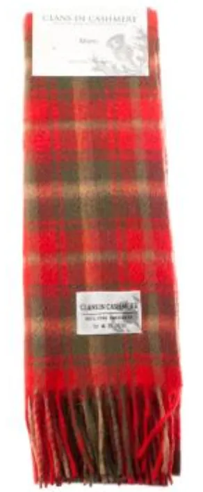 Necklaces Gold Brothers Maple Leaf Tartan Cashmere Scarf