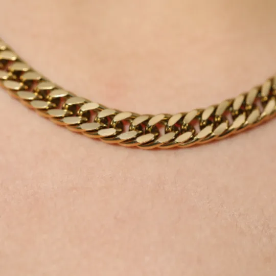 Necklaces Jewelvers 18K GoldFilled Cuban Link Necklace Chunky Gold Cuban Link Chain Necklaces Jewelvers 18K GoldFilled Cuban Link Necklace Chunky Gold Cuban Link Chain