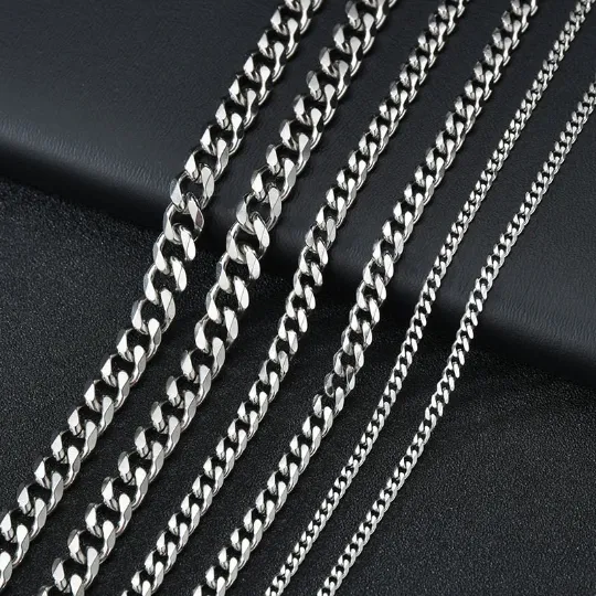 Necklaces Jewelvers 925 Sterling Silver Cuban Link Chain for Men Necklaces Jewelvers 925 Sterling Silver Cuban Link Chain for Men