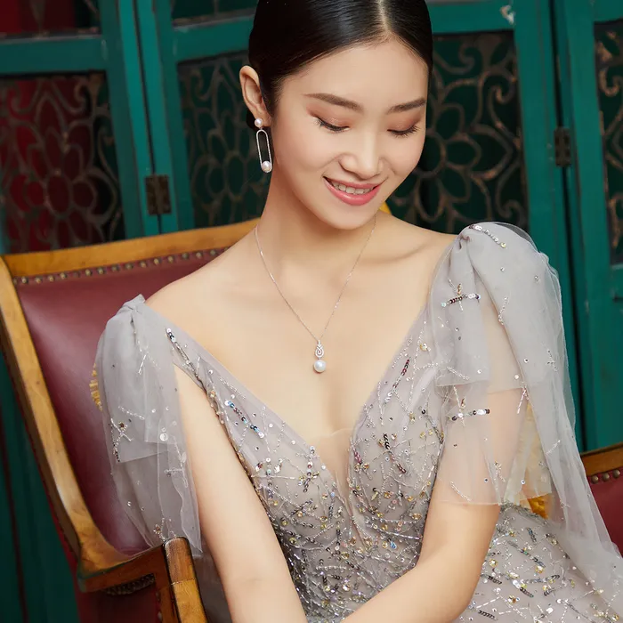 Necklaces Pearly Lustre 18K Solid Gold Edison Pearl Necklace KN00015