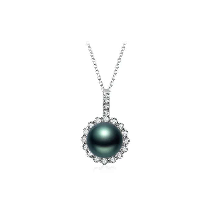 Necklaces Pearly Lustre 18K Solid Gold Saltwater Tahitian Pearl Necklace KN00156 Necklaces Pearly Lustre 18K Solid Gold Saltwater Tahitian Pearl Necklace KN00156