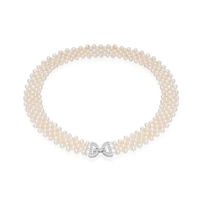 Necklaces Pearly Lustre Elegant Freshwater Pearl Necklace WN00735