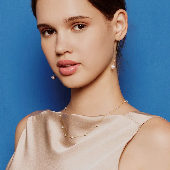 Necklaces Pearly Lustre New Yorker Freshwater Pearl Necklace WN00166