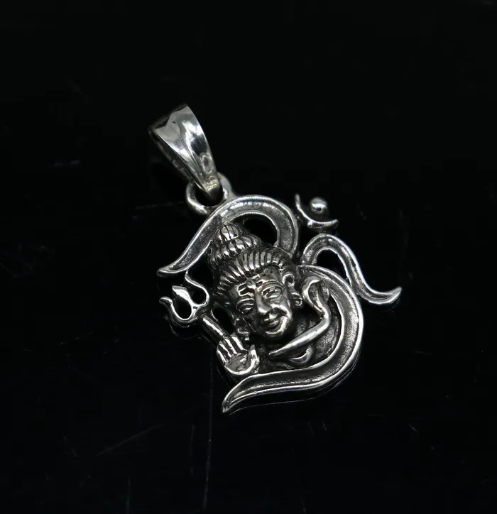 Necklaces TRIBAL ORNAMENTS 925 sterling silver customize vintage antique style Idol Lord Shiva Pendant amazing design stunning pendant unisex gifting jewelry ssp551