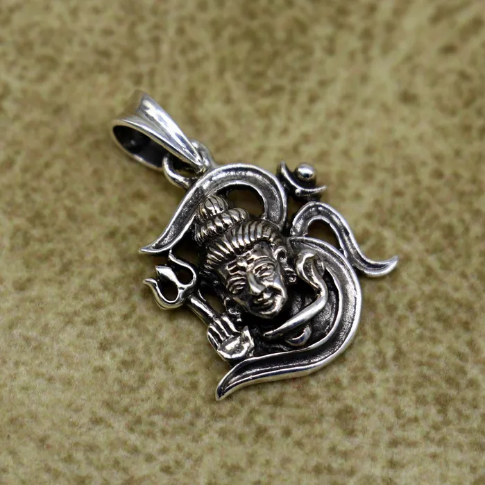 Necklaces TRIBAL ORNAMENTS 925 sterling silver customize vintage antique style Idol Lord Shiva Pendant amazing design stunning pendant unisex gifting jewelry ssp551