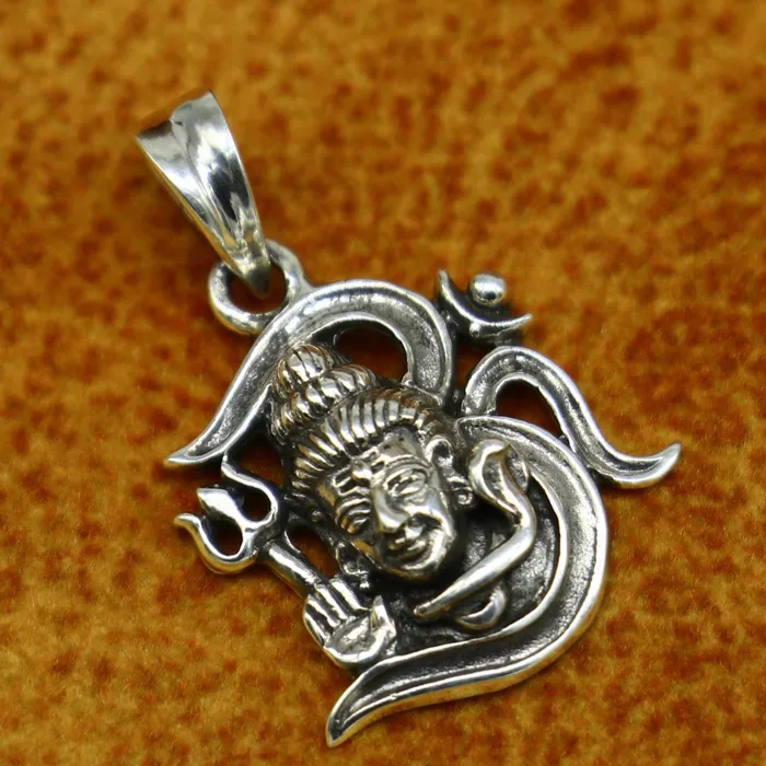 Necklaces TRIBAL ORNAMENTS 925 sterling silver customize vintage antique style Idol Lord Shiva Pendant amazing design stunning pendant unisex gifting jewelry ssp551