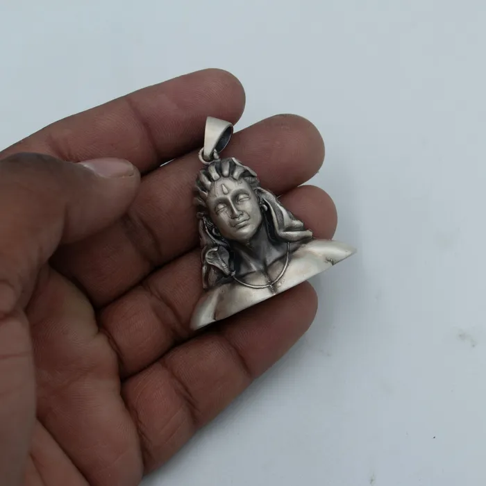 Necklaces TRIBAL ORNAMENTS 925 sterling silver lord Mahakal divine Pendant with chain tribal jewellery nsp1032 Necklaces TRIBAL ORNAMENTS 925 sterling silver lord Mahakal divine Pendant with chain tribal jewellery nsp1032