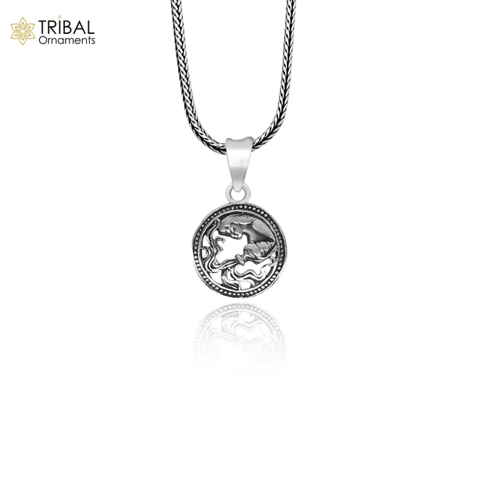 Necklaces TRIBAL ORNAMENTS 925 sterling silver unique Design horoscope zodiac Aquarius signsymbol pendant unique Kumbh Rashi symbol pendant ethnic jewelry nsp579 Necklaces TRIBAL ORNAMENTS 925 sterling silver unique Design horoscope zodiac Aquarius signsymbol pendant unique Kumbh Rashi symbol pendant ethnic jewelry nsp579