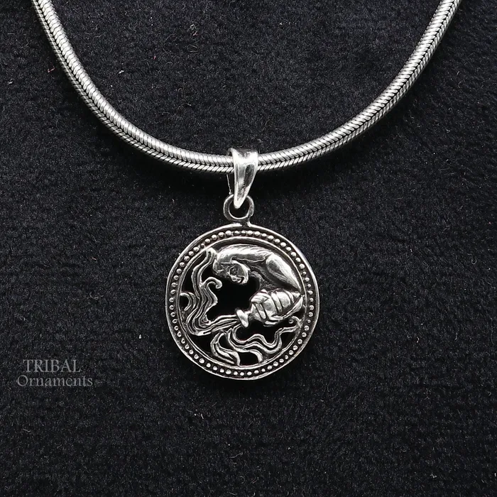 Necklaces TRIBAL ORNAMENTS 925 sterling silver unique Design horoscope zodiac Aquarius signsymbol pendant unique Kumbh Rashi symbol pendant ethnic jewelry nsp579 Necklaces TRIBAL ORNAMENTS 925 sterling silver unique Design horoscope zodiac Aquarius signsymbol pendant unique Kumbh Rashi symbol pendant ethnic jewelry nsp579
