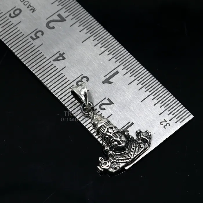 Necklaces TRIBAL ORNAMENTS 925 sterling silver vintage stylish Hindu idol tirupati balaji Pendant amazing design Krishna pendant gifting jewelry ssp1597