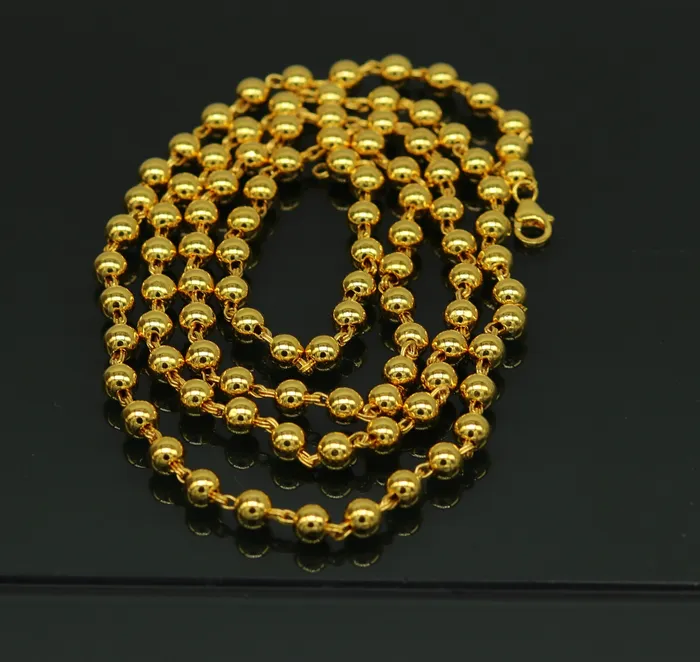 Necklaces TRIBAL ORNAMENTS Amazing sterling silver handmade gorgeous gold polished beaded necklace excellent customized gifting stylish chain unisex jewelry ch87 Necklaces TRIBAL ORNAMENTS Amazing sterling silver handmade gorgeous gold polished beaded necklace excellent customized gifting stylish chain unisex jewelry ch87