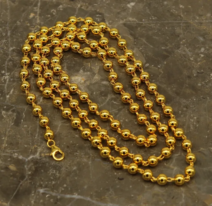 Necklaces TRIBAL ORNAMENTS Amazing sterling silver handmade gorgeous gold polished beaded necklace excellent customized gifting stylish chain unisex jewelry ch87 Necklaces TRIBAL ORNAMENTS Amazing sterling silver handmade gorgeous gold polished beaded necklace excellent customized gifting stylish chain unisex jewelry ch87