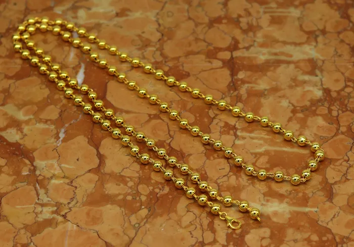 Necklaces TRIBAL ORNAMENTS Amazing sterling silver handmade gorgeous gold polished beaded necklace excellent customized gifting stylish chain unisex jewelry ch87 Necklaces TRIBAL ORNAMENTS Amazing sterling silver handmade gorgeous gold polished beaded necklace excellent customized gifting stylish chain unisex jewelry ch87
