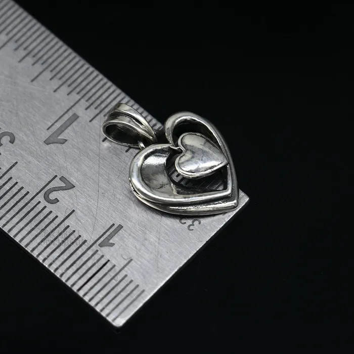 Necklaces TRIBAL ORNAMENTS Exclusive design solid 925 sterling silver heart pendant excellent unique design stylish unisex personalized gift pendant jewelry ssp1433