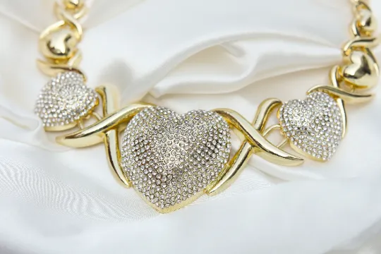 Necklaces Triple Heart Necklace Set Jewelvers