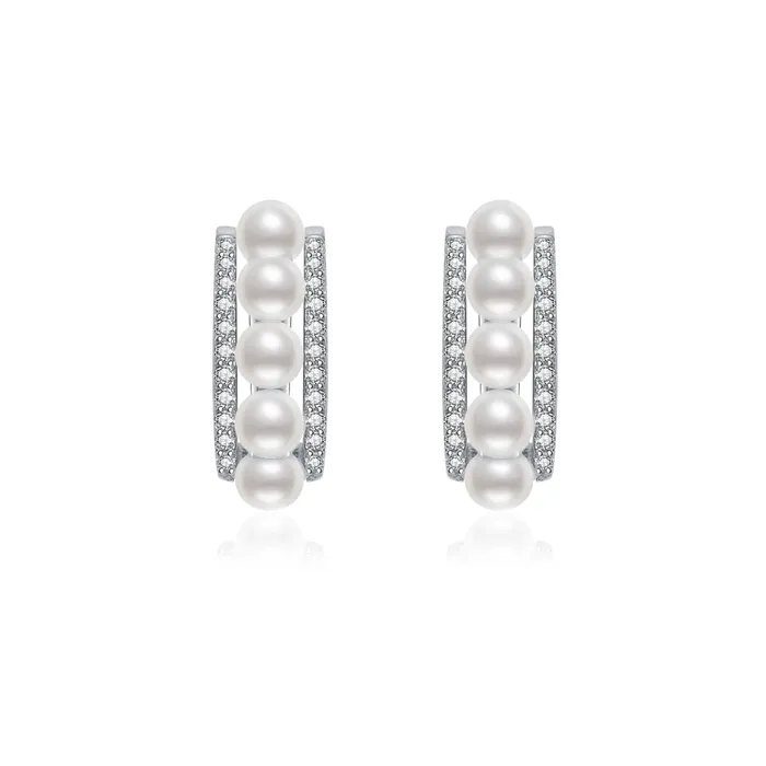 New Yorker Freshwater Pearl Earring Cuff WE00616 Pearly Lustre Earrings