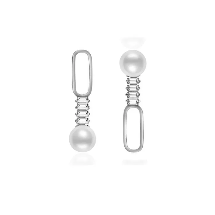 New Yorker Freshwater Pearl Earrings WE00158 Pearly Lustre Earrings