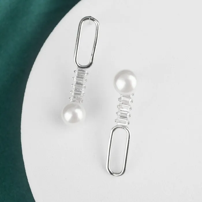 New Yorker Freshwater Pearl Earrings WE00158 Pearly Lustre Earrings