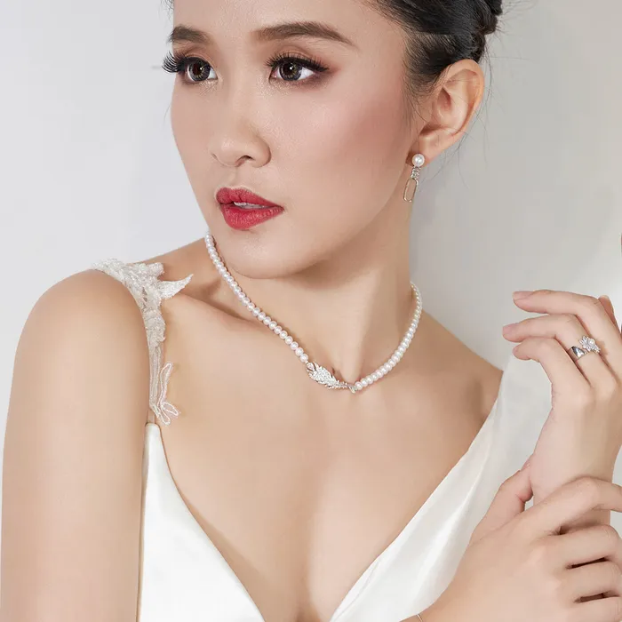 New Yorker Freshwater Pearl Earrings WE00158 Pearly Lustre Earrings