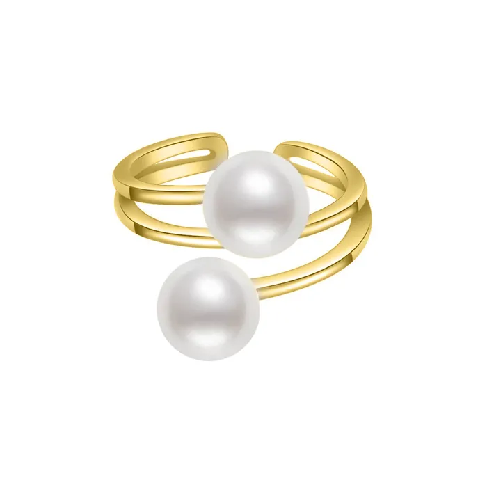 New Yorker Freshwater Pearl Ring WR00055 Pearly Lustre Rings