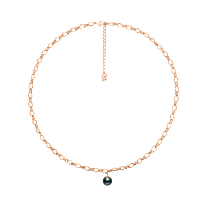 New Yorker Tahitian Saltwater Pearl Necklace WN00384 Pearly Lustre Necklaces