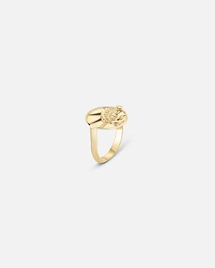 Nouvel Heritage Rings Statue of Liberty PM Ring in Yellow Gold