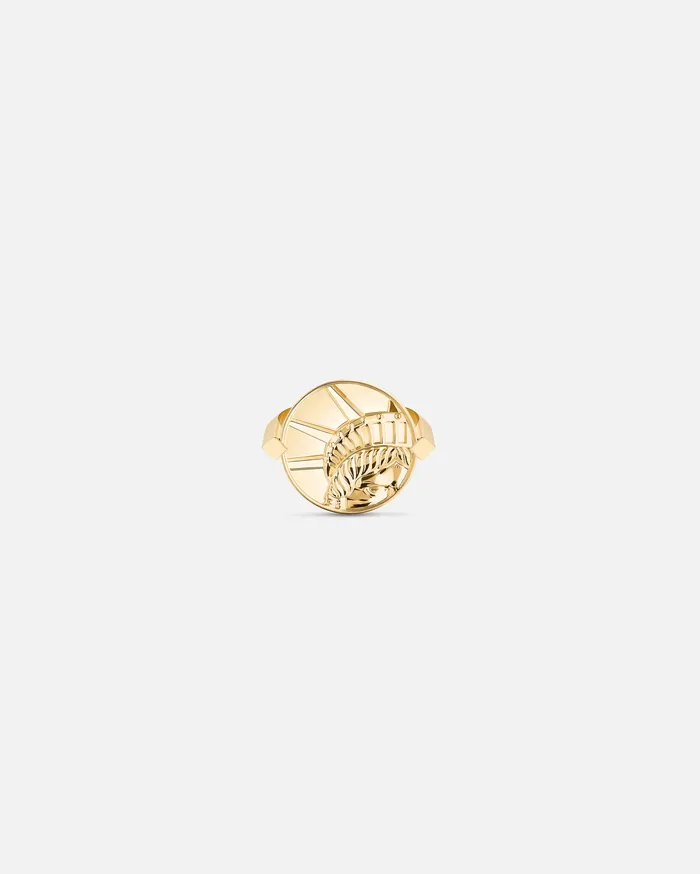 Nouvel Heritage Rings Statue of Liberty PM Ring in Yellow Gold