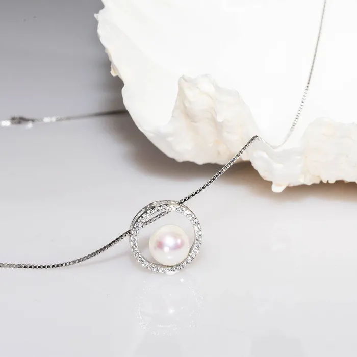 Pearly Lustre Earrings Elegant Freshwater Pearl Set WS00051