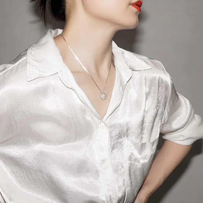 Pearly Lustre Earrings Elegant Freshwater Pearl Set WS00051