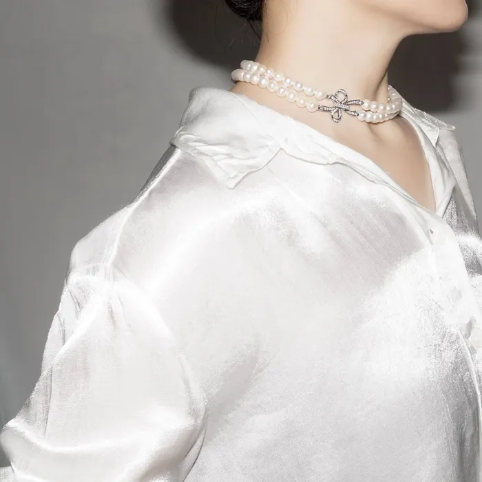 Pearly Lustre Earrings Elegant Freshwater Pearl Set WS00066